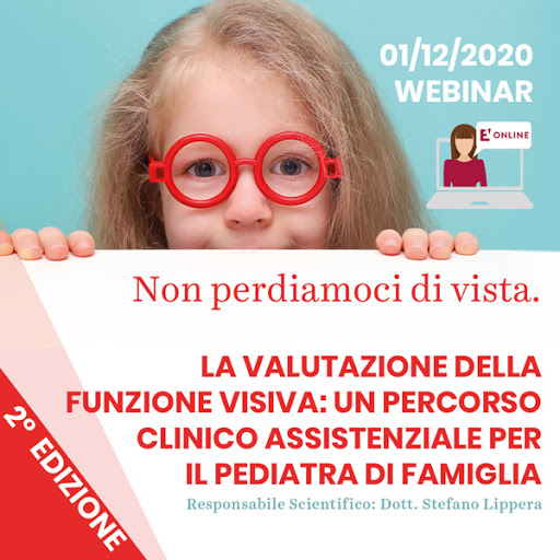 Locandina del webinar "non perdiamoci di vista"